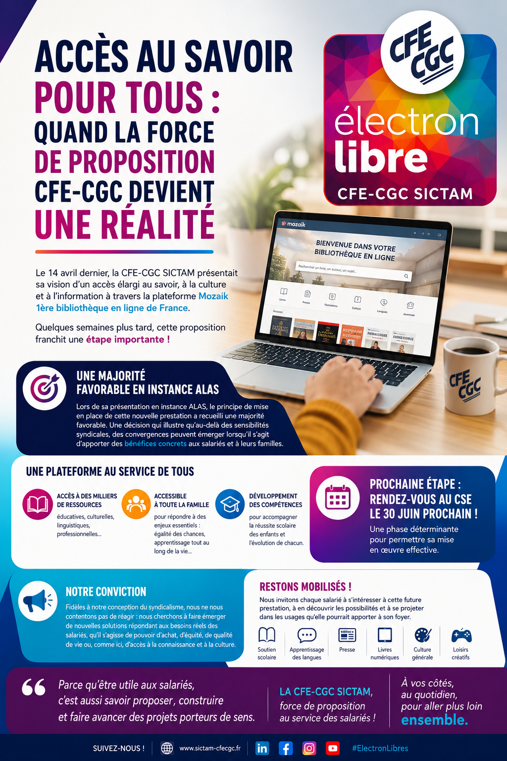You are currently viewing Accès au savoir pour tous : quand la force de proposition CFE-CGC devient une réalité